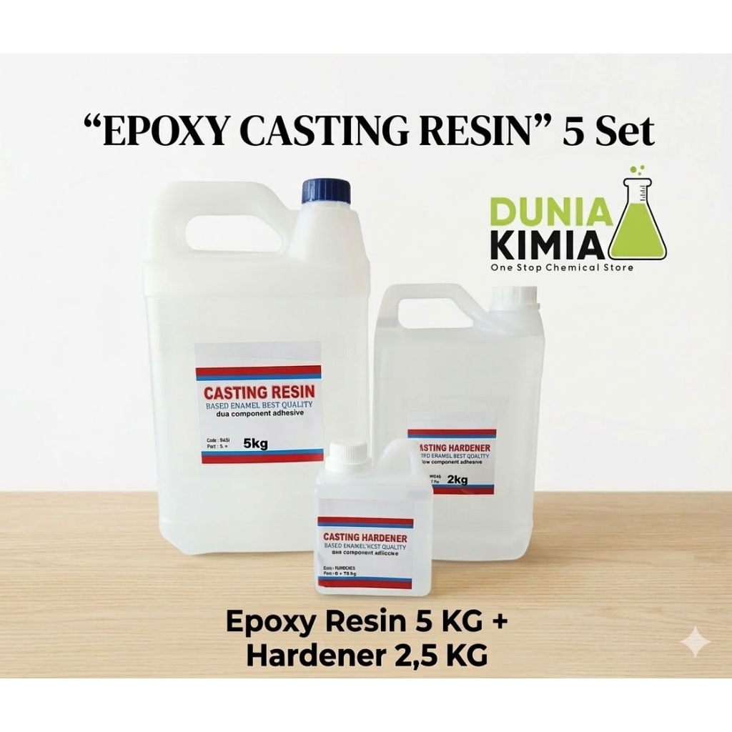 Casting Resin - Bening - Table top - Coating kayu - Meja - 7.5kg