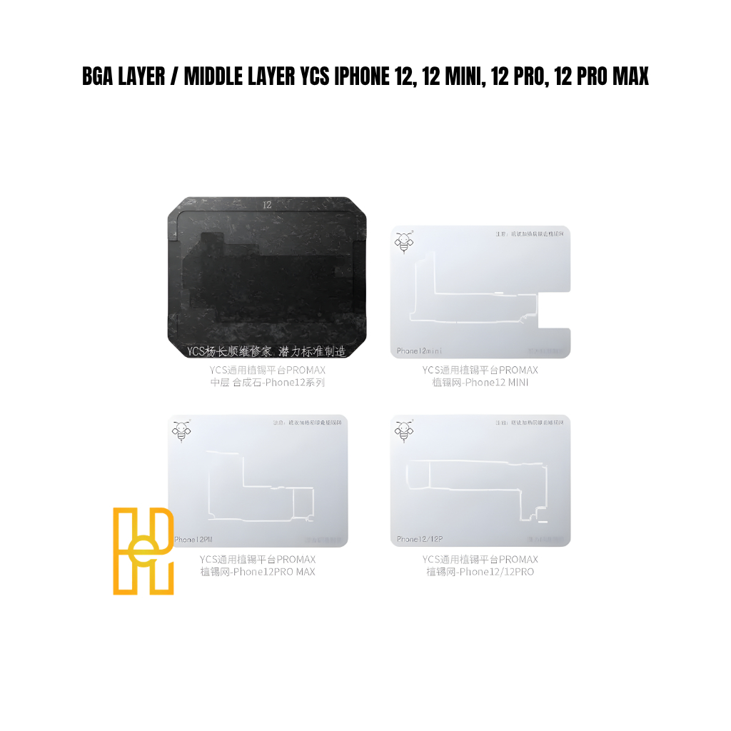 BGA LAYER / MIDDLE LAYER YCS IPHONE 12, 12 MINI, 12 PRO, 12 PRO MAX
