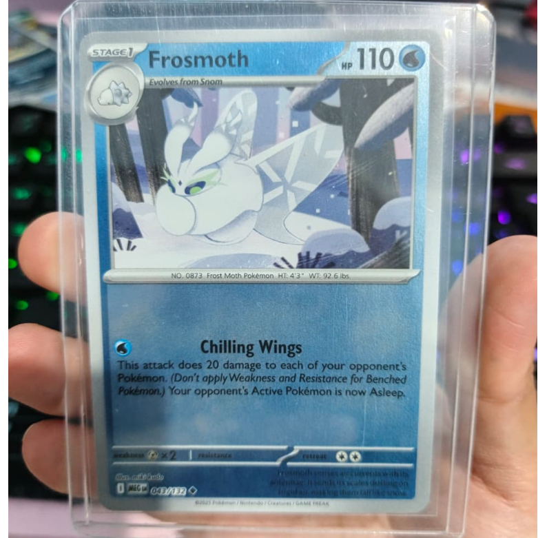 Kartu Pokemon Frosmoth - Mega Evolution 043/132 MEG - English Version - Original TCG - Pack Fresh/Mi