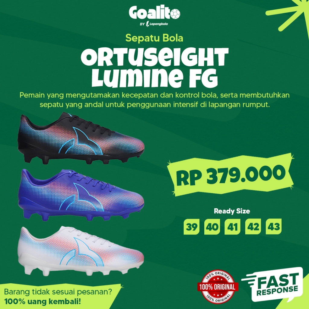 Sepatu Bola Ortuseight Lumine FG Original | Sepatu Sepak Bola Anak