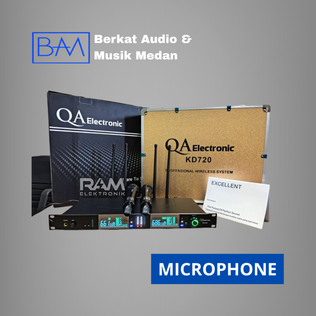 Microphone Wireless QA Electronic KD 720 Original