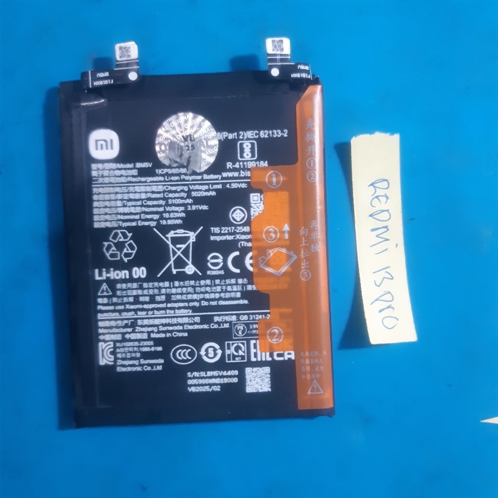 batrai redmi 13 pro 5G ori copotan