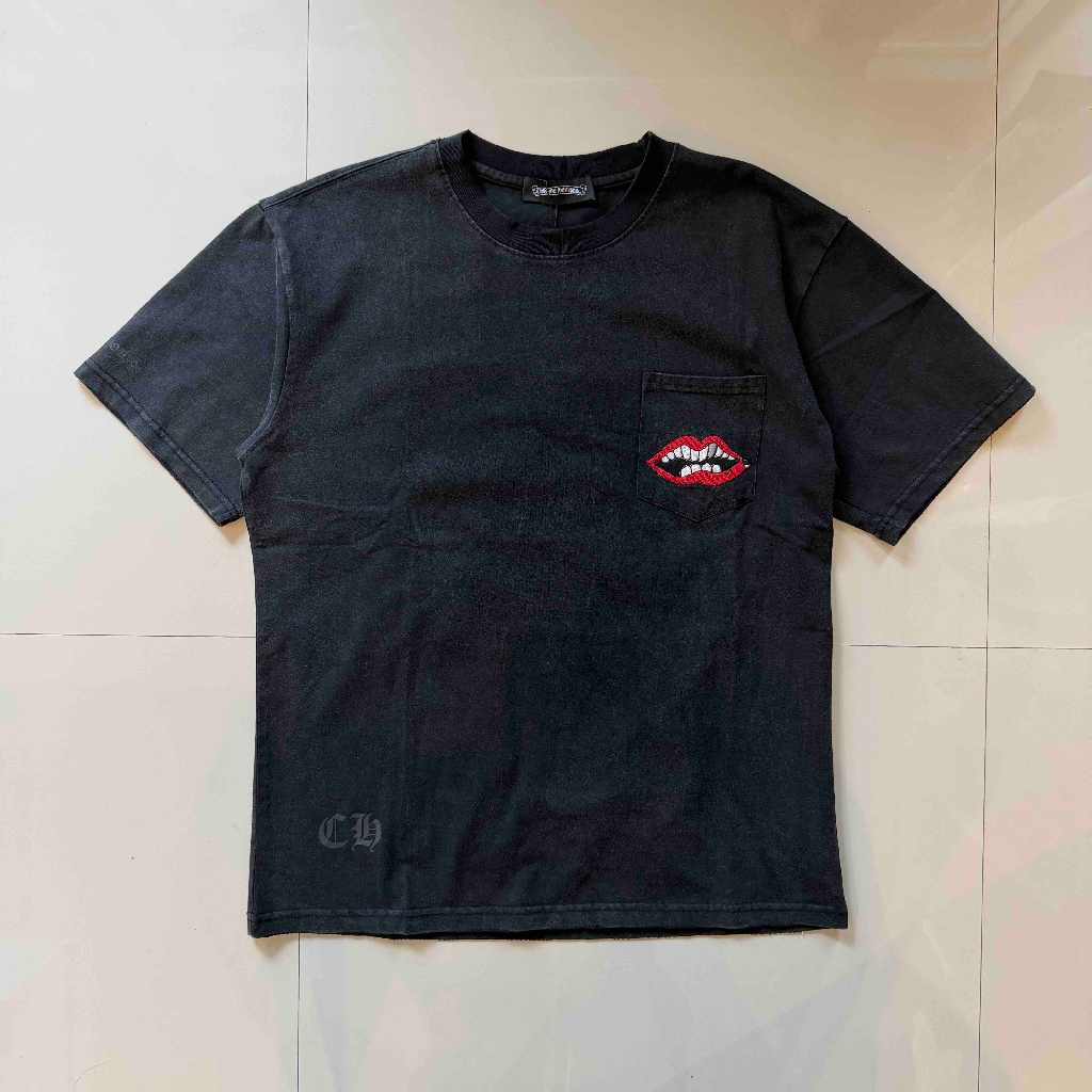 TSHIRT CHROME H MATTY BOY LIPS EMB WASH