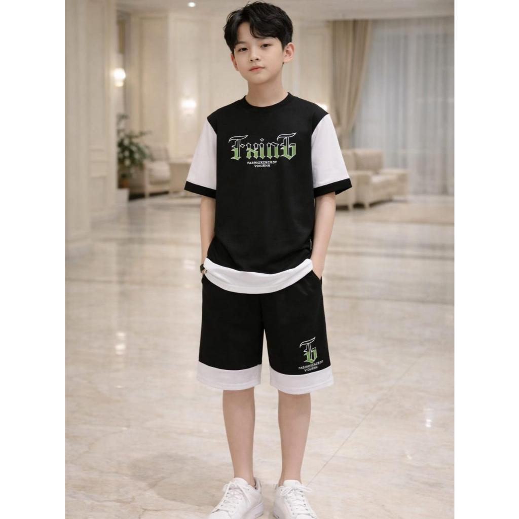 Setelan Anak Laki Laki Lengan Pendek Milano