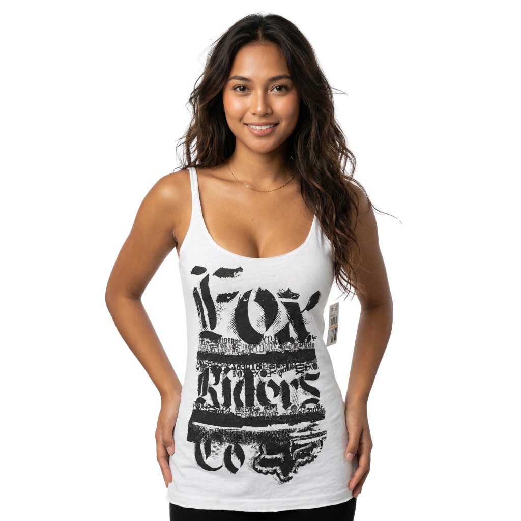 Fox Racing Tank Top Wanita Original Kaos Singlet Tank Top Gym & Fitness Sporty Baju Tanpa Lengan