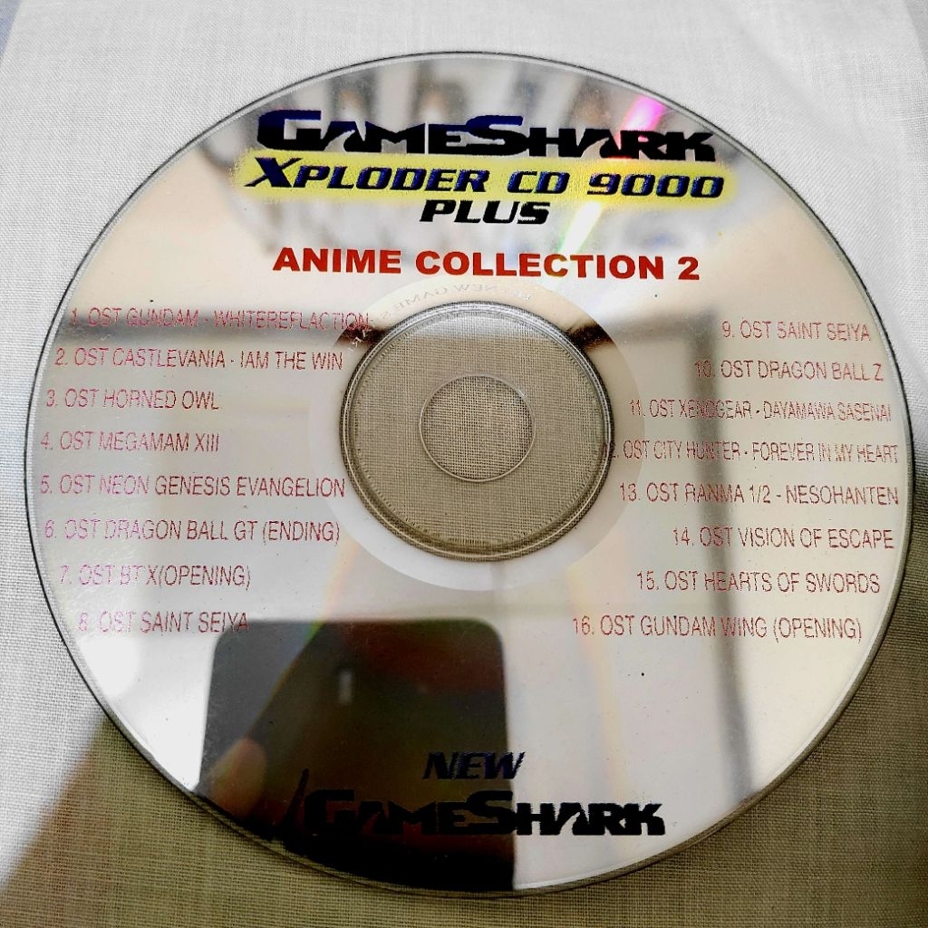 CD Game Shark PS1 PSX + OST Anime