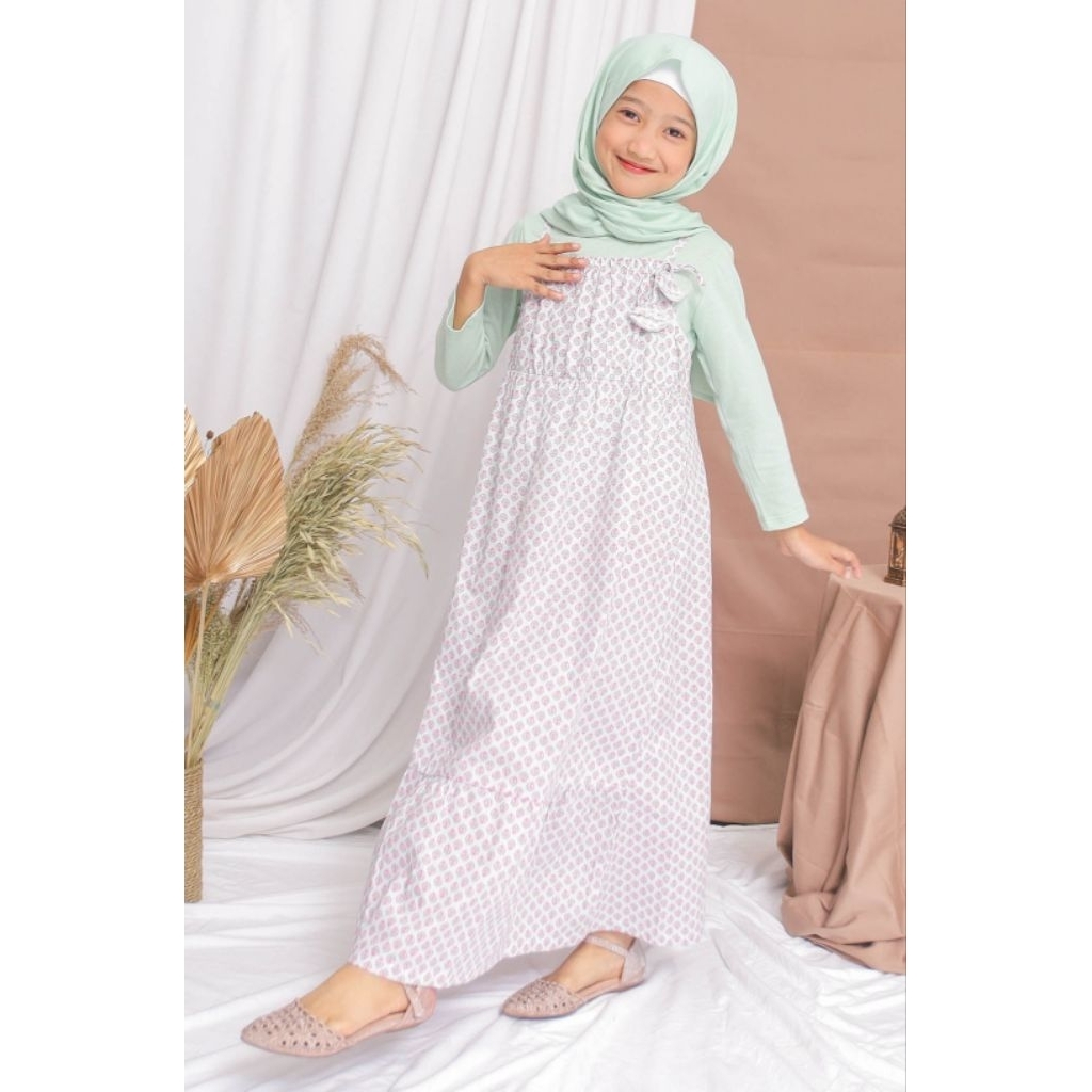 Overall Gamis Sage Anak RODEO JUNIOR (Free Hijab)