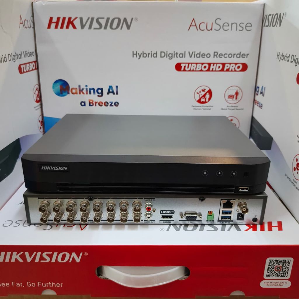 PAKET CCTV HIKVISION 16 CHANNEL 9 CCTV HIKVISION 2MP SMART LIGHT ( COLORVU)