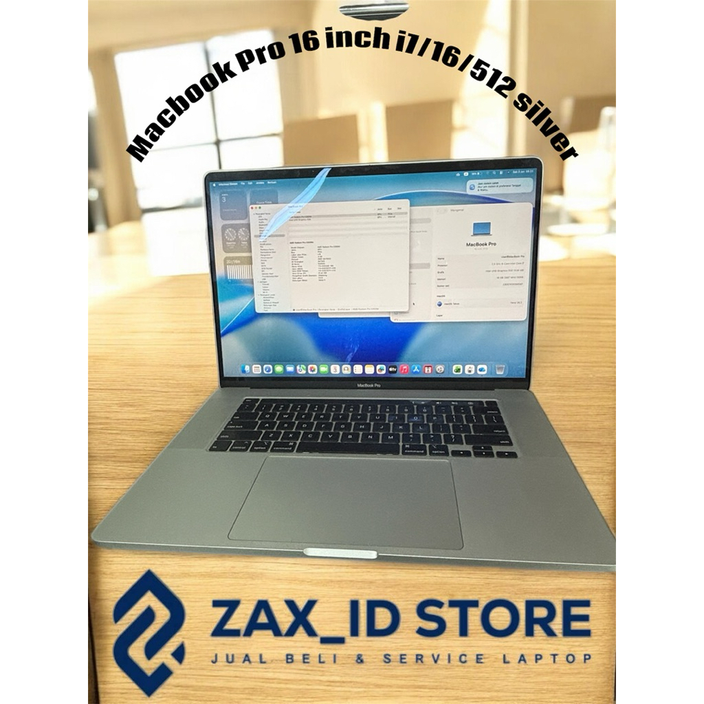 macbook Pro 16 inch 2019 core i7 8 core