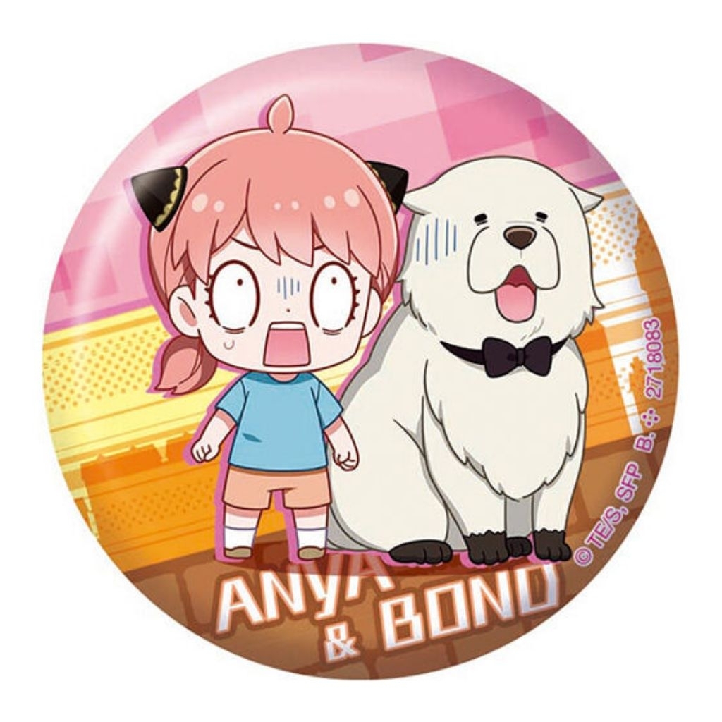 Gashapon Spy x Family Anya n Bond Can Badge