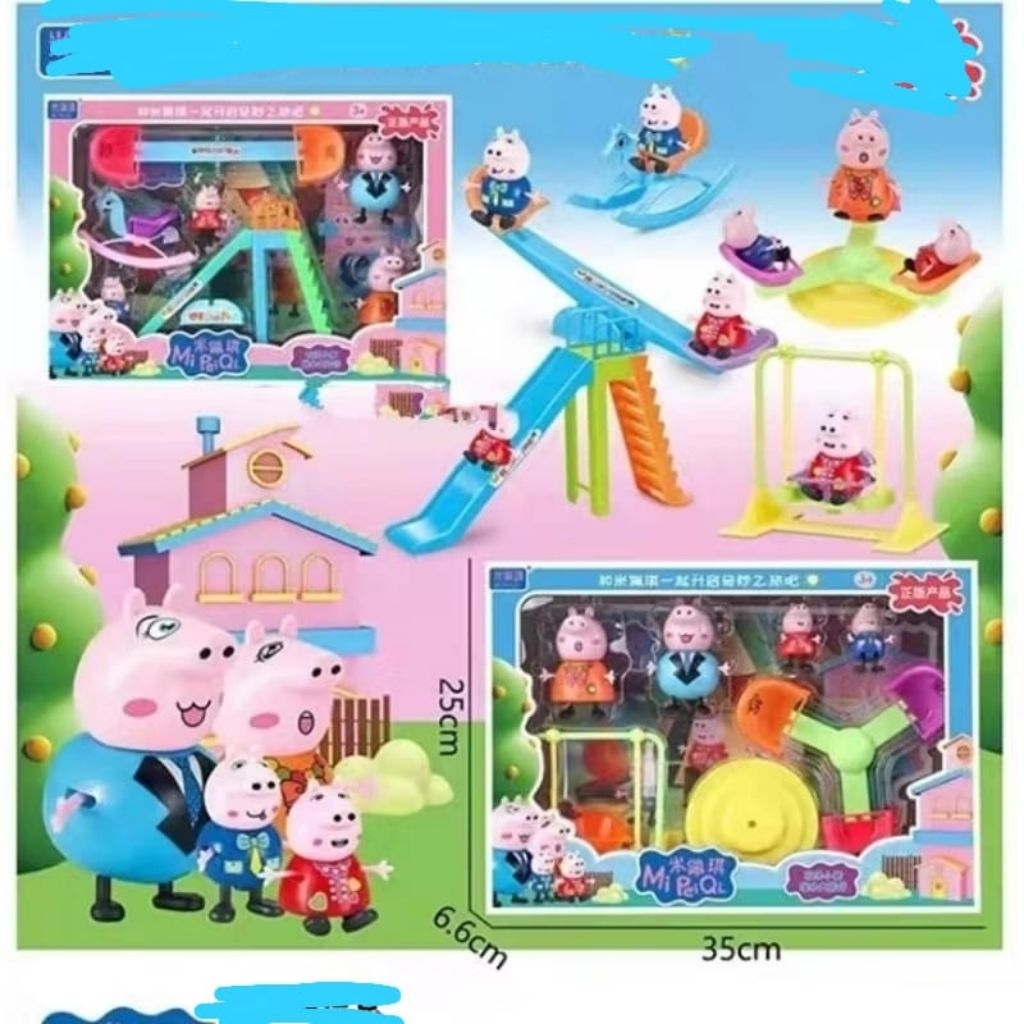 PEPPA PIG MAINAN 1 SET UNTUK ANAK PEREMPUAN COCOK UNTUK KADO ULANG TAHUN ANAK