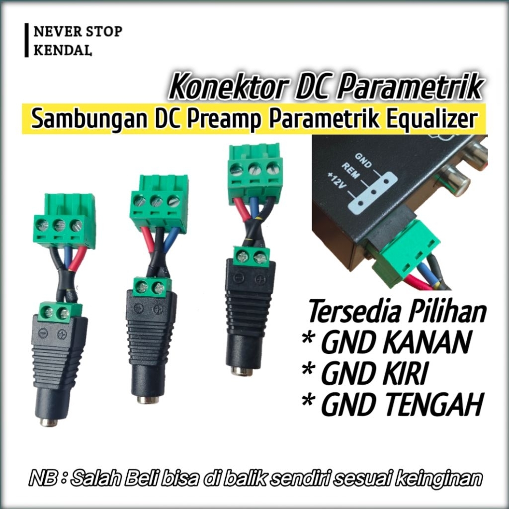 Konektor Parametrik Sambungan Adaptor ke Parametrik mobil