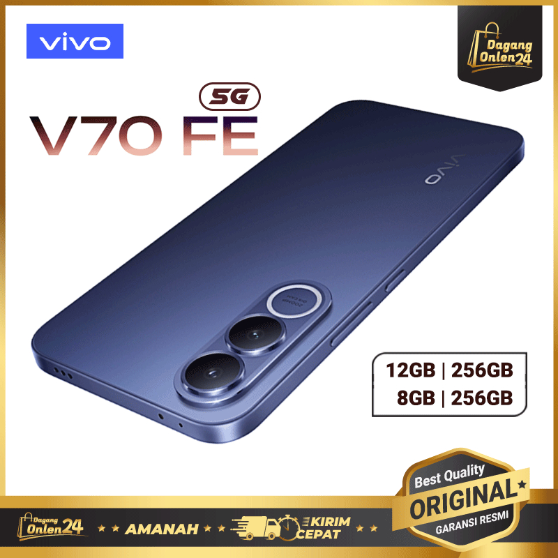 VIVO V70 FE 12/ 256GB HP Vivo Terbaru 2025 Kamera Jernih Batre Besar Hape Gaming Spek Dewa