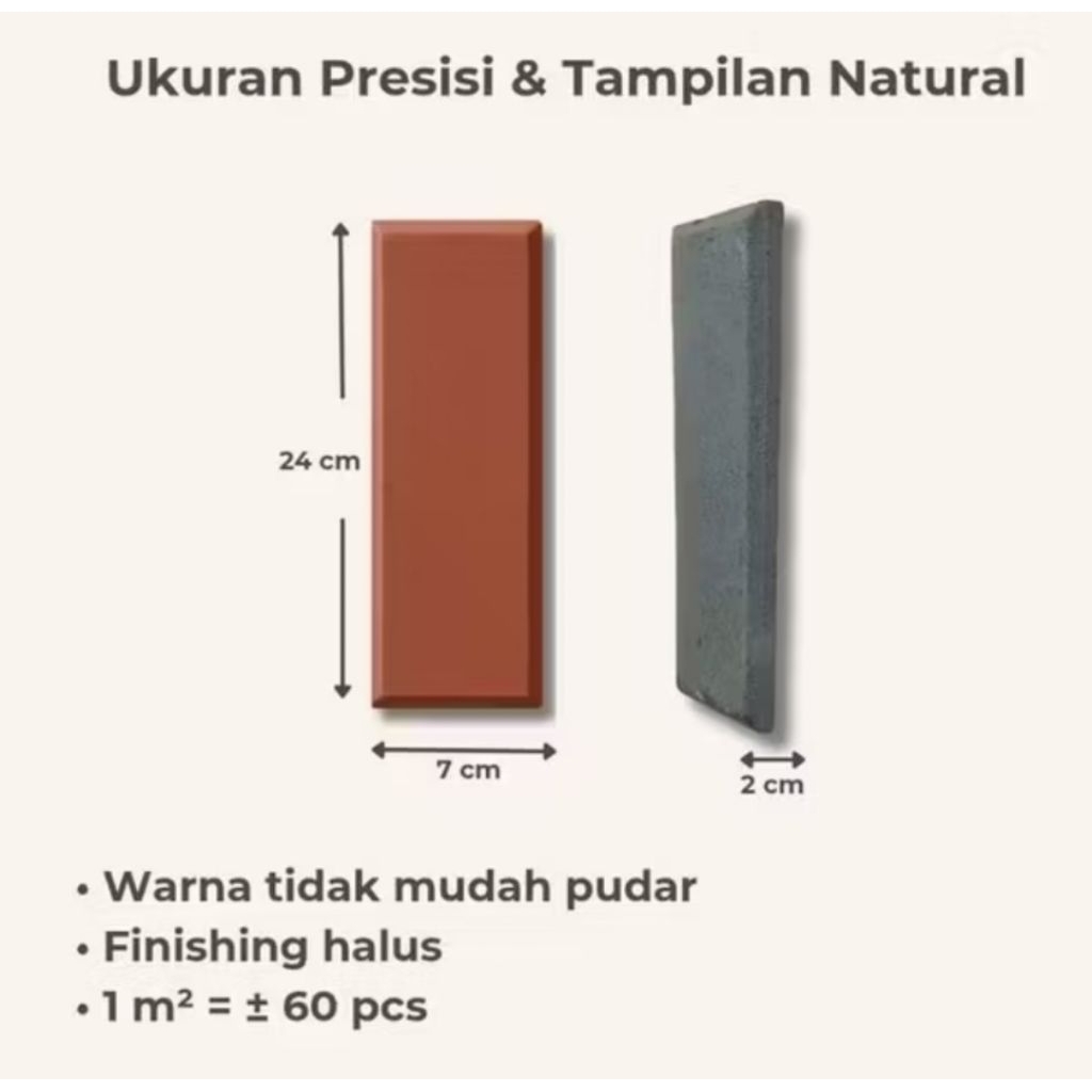 Bata tempel bevel/bata tempel Terakota/bata tempel merah putih dan abu