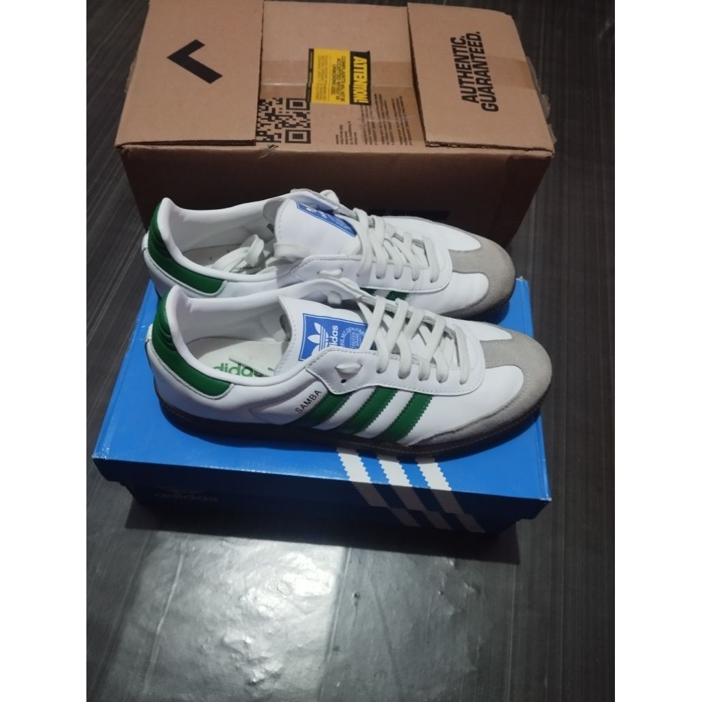 Adidas Samba OG white green original