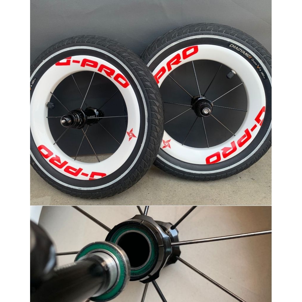 Wheelset Carbon Gipsy G-Pro Merah Putih Preloved