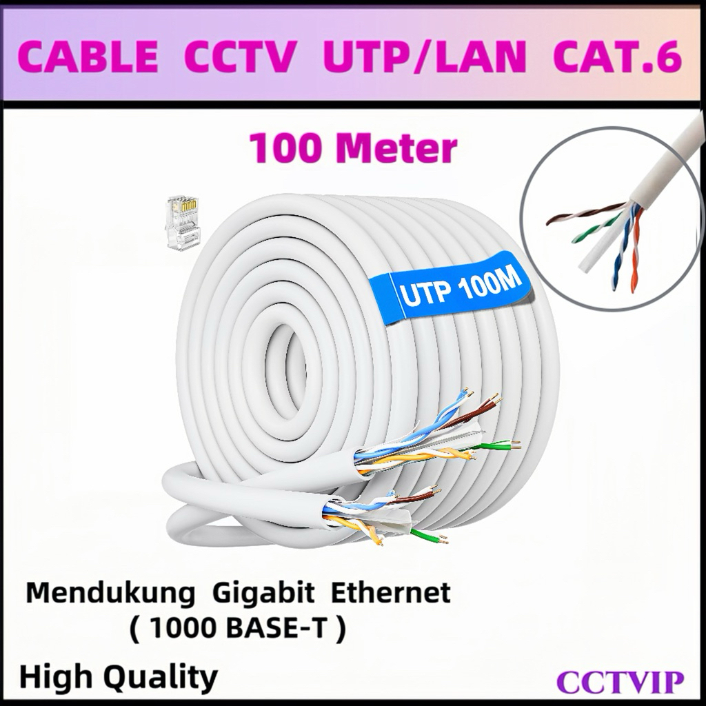KABEL LAN / UTP  CAT.6  50m dan 100m Outdoor  Indoor