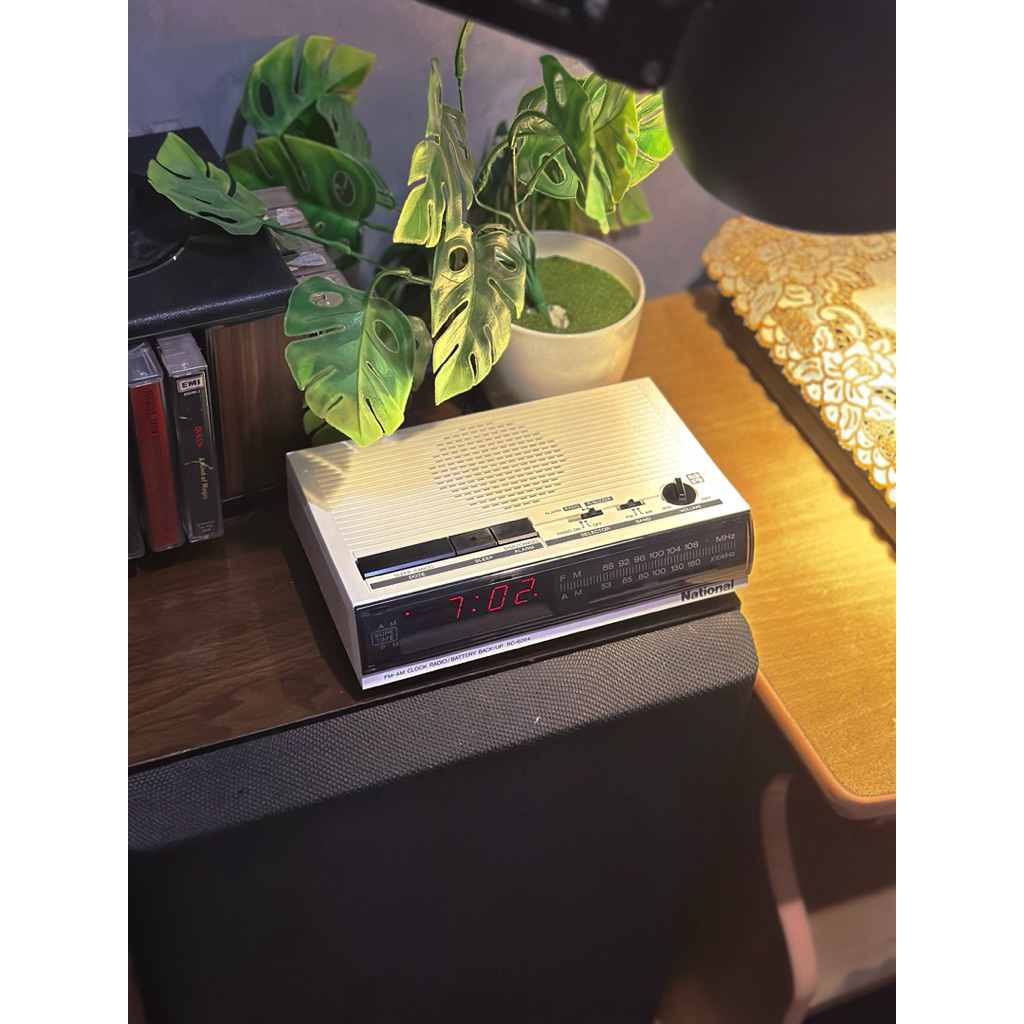 National RC-6064 FM/AM Digital Clock Radio 1980 New old Stock