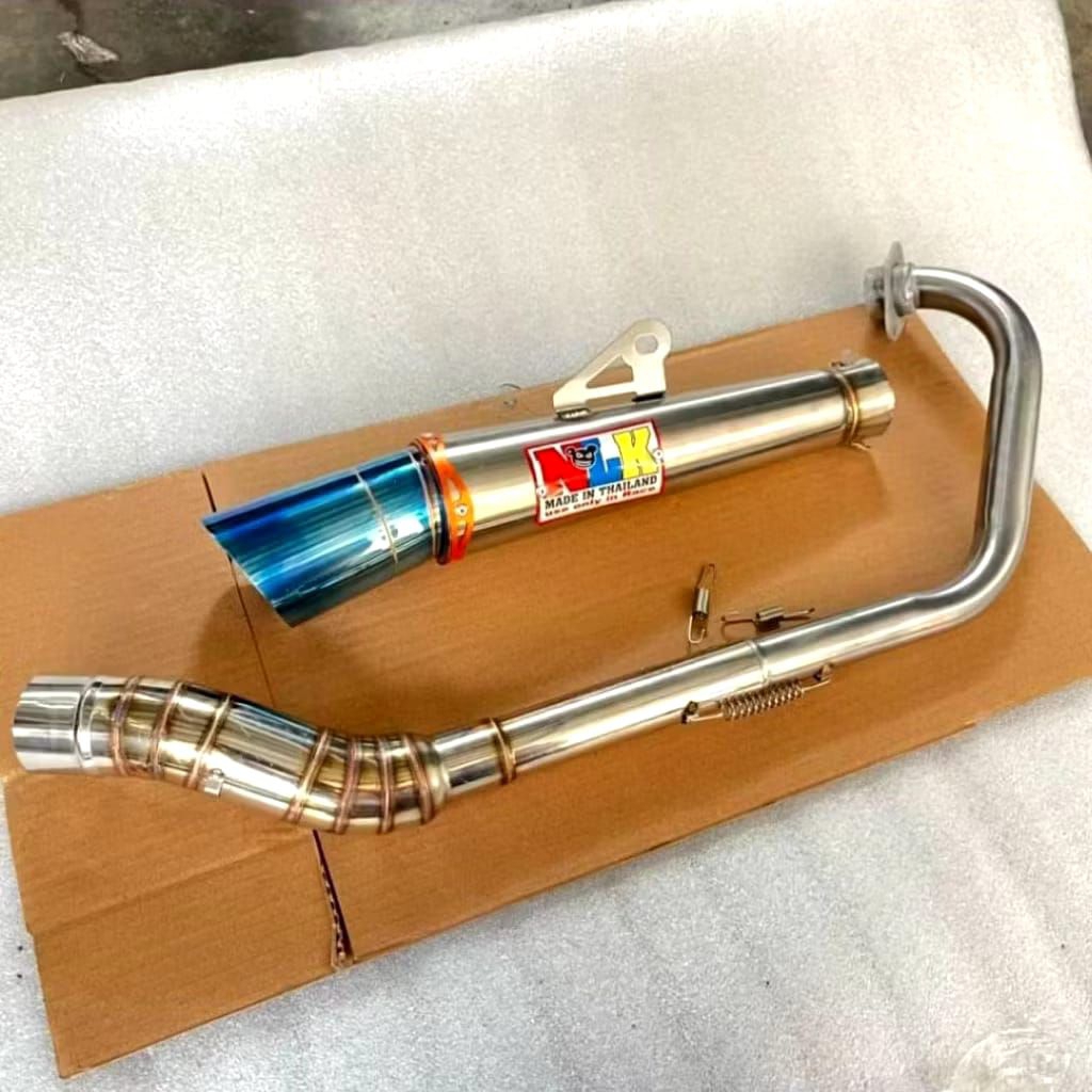 knalpot racing nlk inlet50mm Fullset mx135 satriafu vixion verza sonic mxking dll