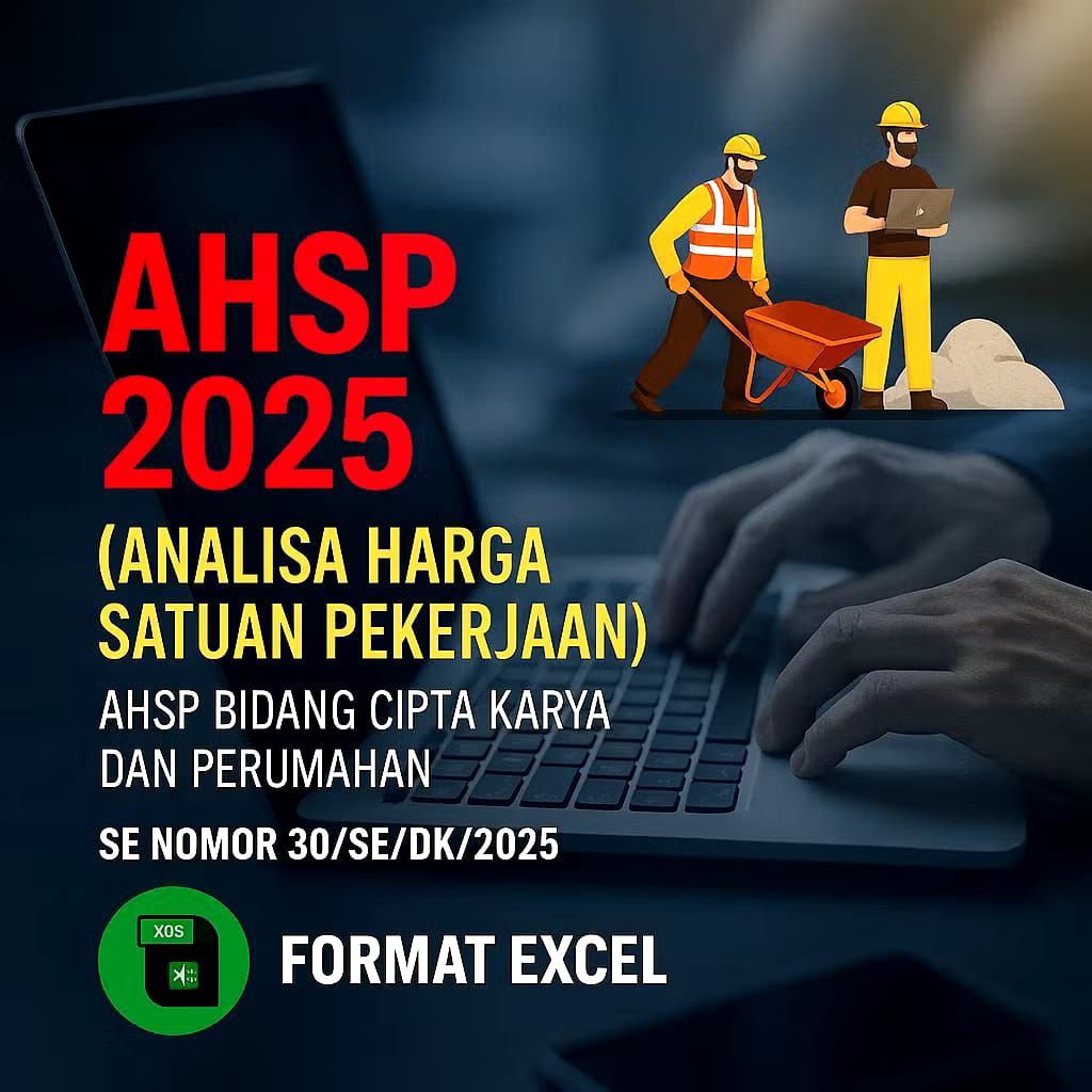 Excel Template AHSP 2025 & RAB Konstruksi -Cocok untuk Estimator & Kontraktor