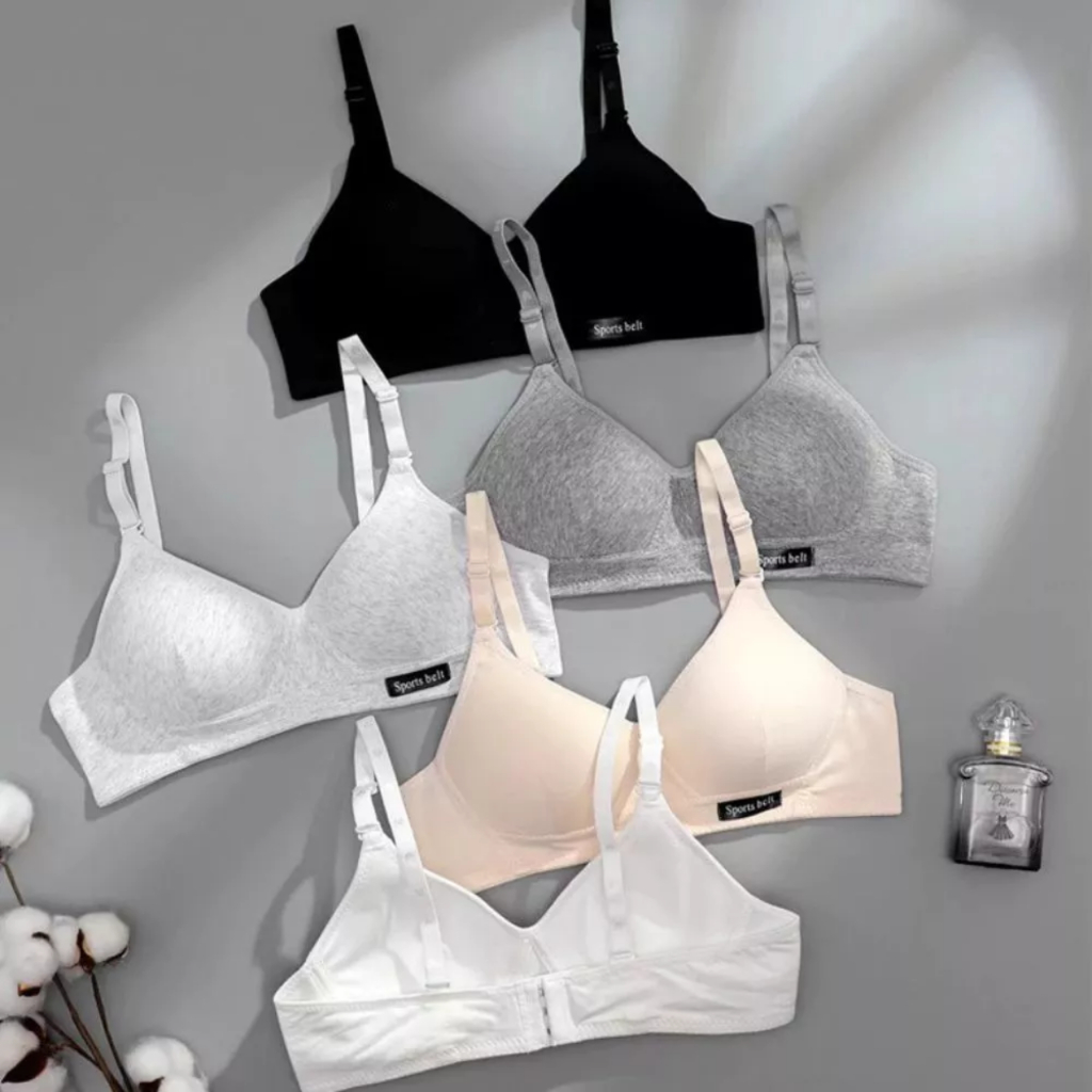 BH Bra Sport Wanita Perempuan Dewasa Remaja Tanpa Kawat dan Busa Tipis Ukuran 36 38 40 42