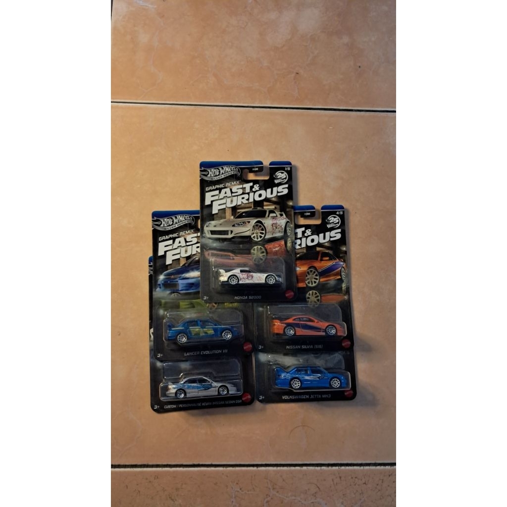 Hot Wheels Fast Furious 1 Set