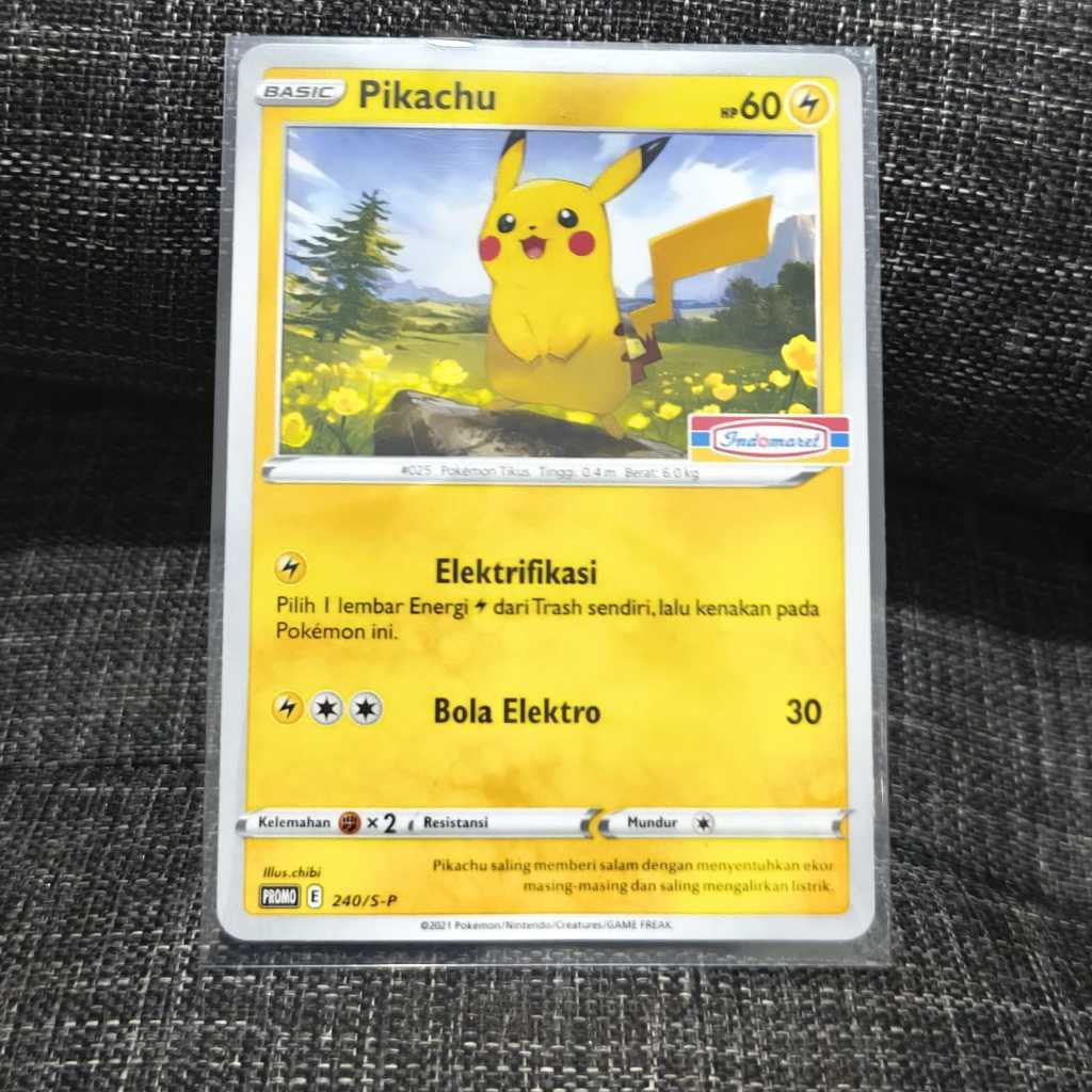 Pokemon Card Pikachu Indomaret