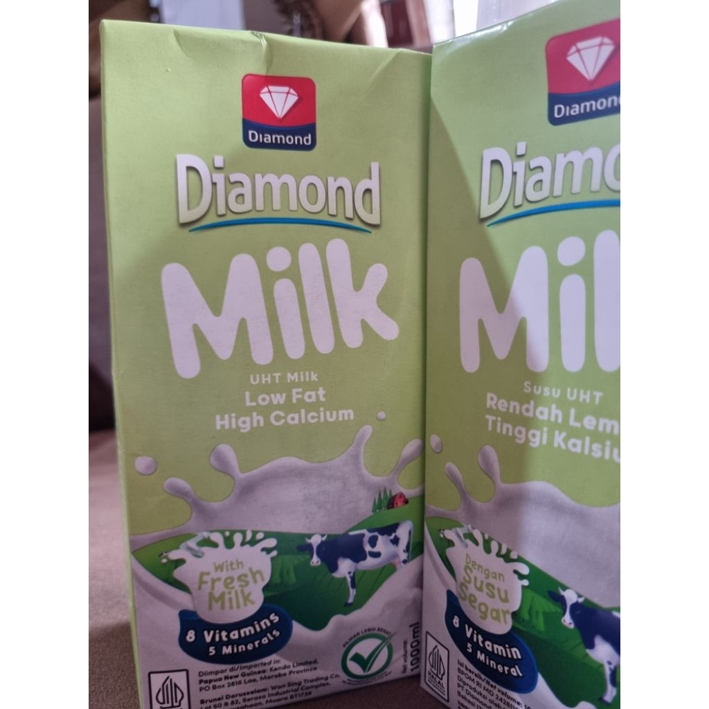 Diamond Low Fat - Susu UHT