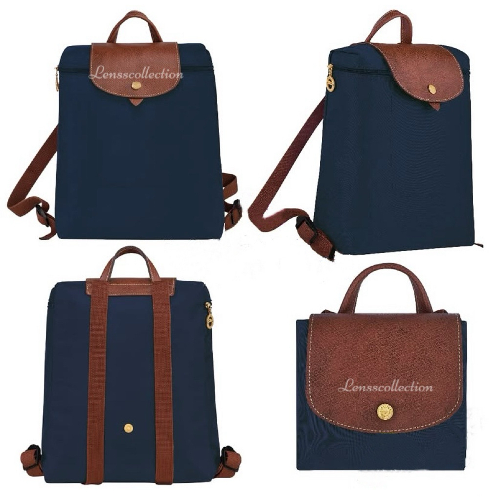 VIP BACKPACK BAHAN NYLON FLAP KULIT LENTUR / RANSEL WANITA