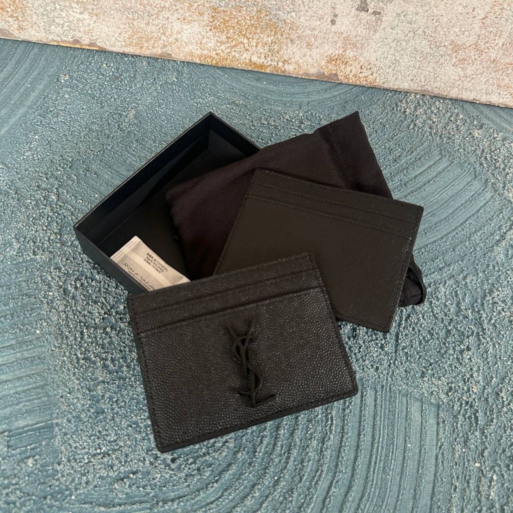 YSL Mono*gram Card Holder So Black