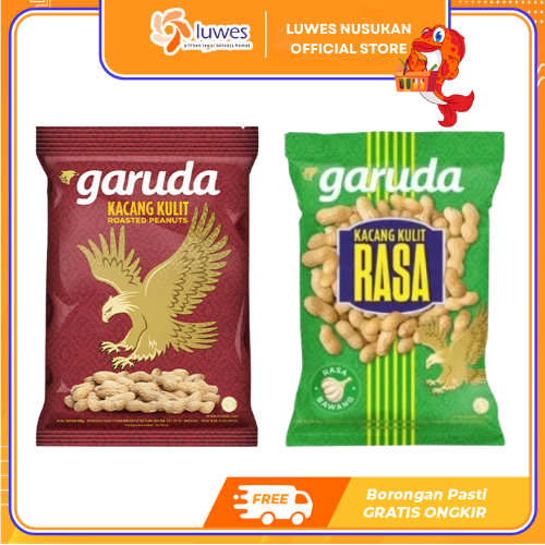 Garuda Kacang Kulit 180gr Rasa Bawang & Original