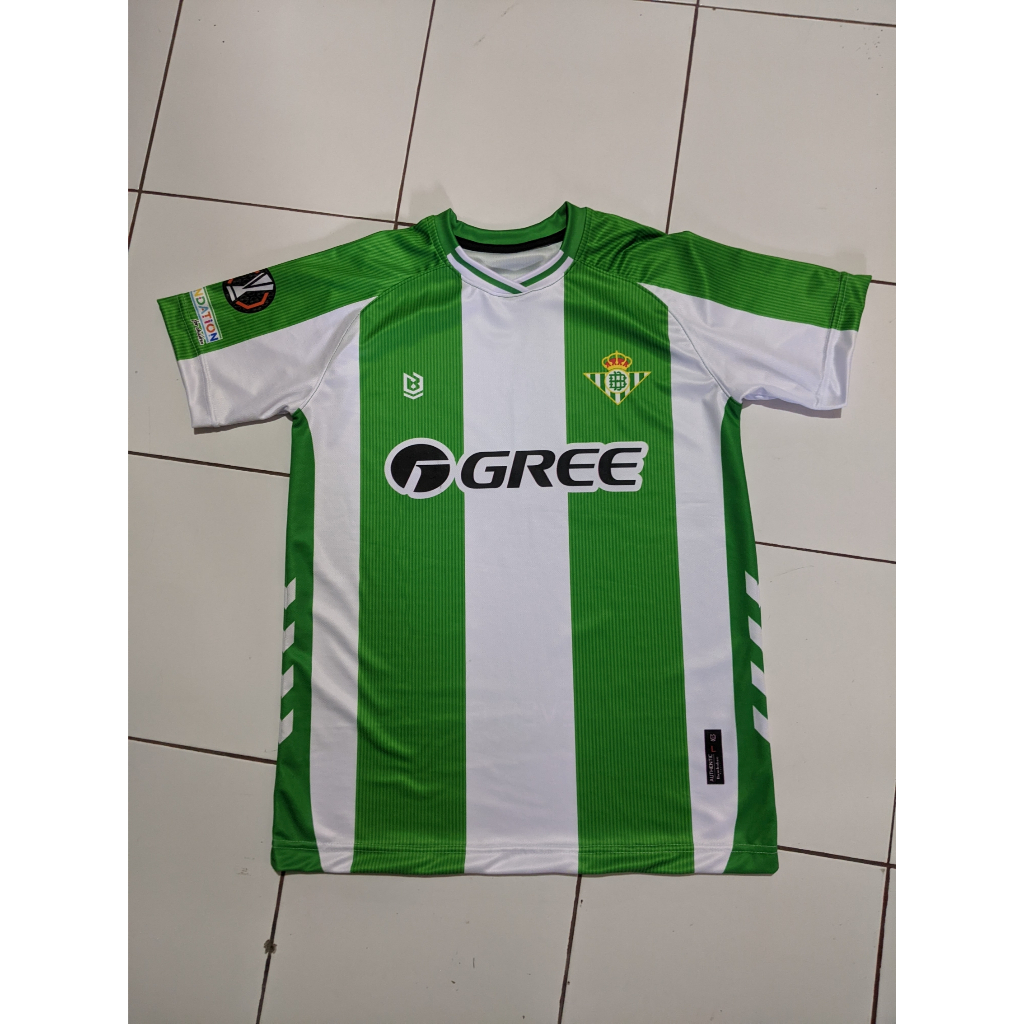 Jersey Real Betis Fantasy Drifit Milano Reglan Warna Hijau Putih Forever Green