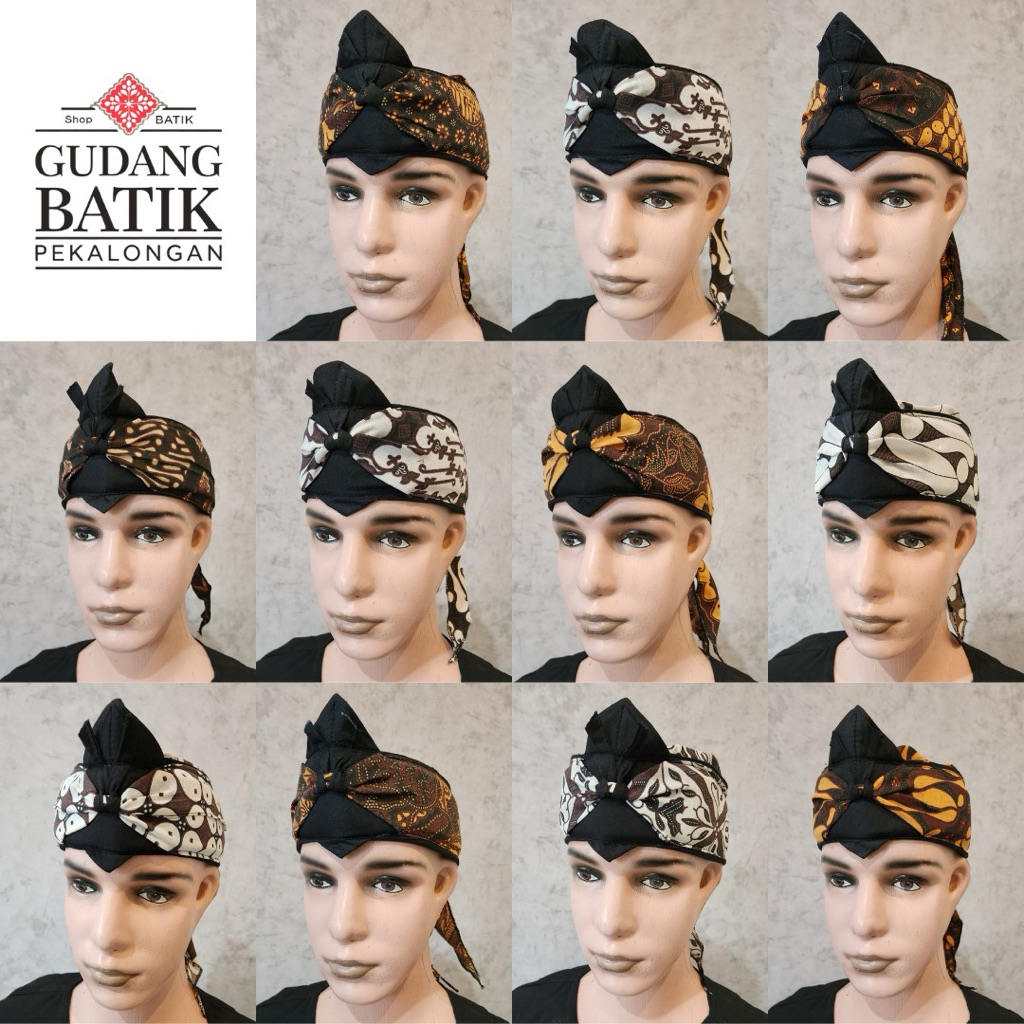 Ikat Kepala Batik Udeng Sunda Jawa Tradisional