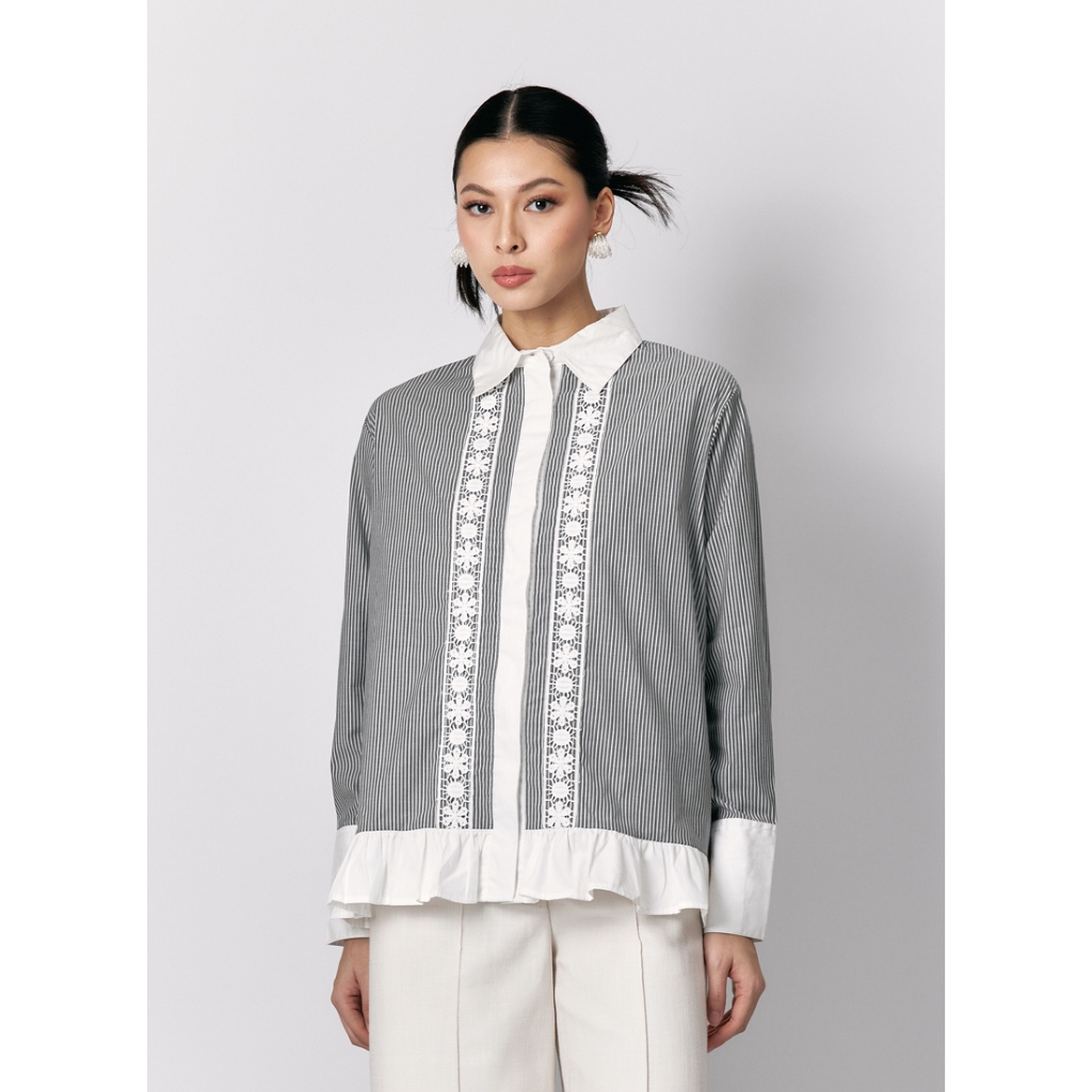 STUDIO TUI - AUBREY SHIRT IN BLACK