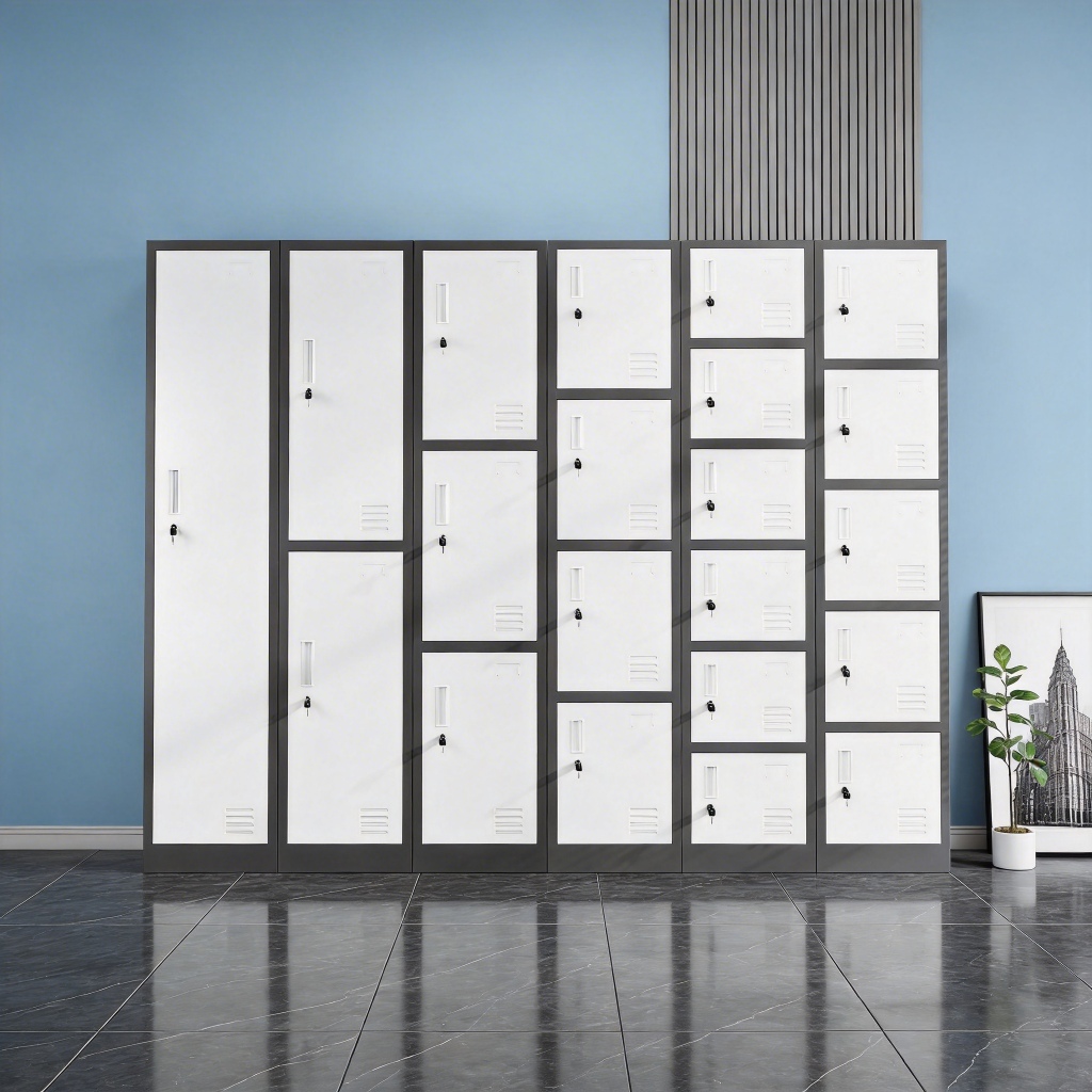 Loker Besi Lemari Loker Karyawan 1-6 Pintu Loker Pakaian Lemari Arsip Besi