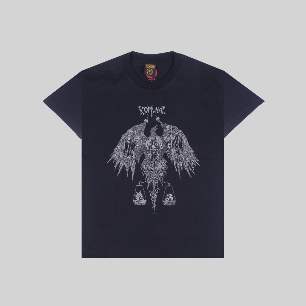 Tshirt KOMUNAL - KOMANDO BADAI API | Kaos Band Pria Reguler Original Merchandise