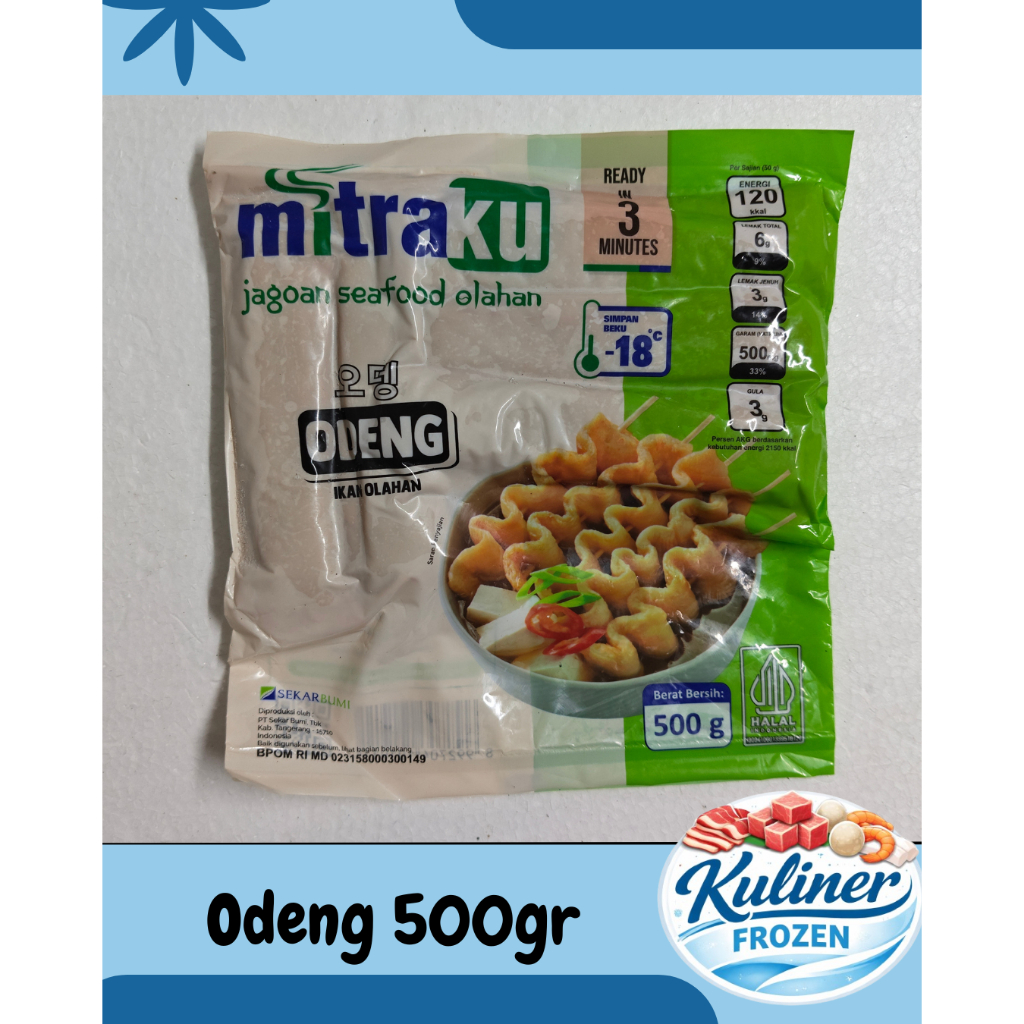 Mitraku Odeng 500gr | Frozen Food Odeng / Fish Cake