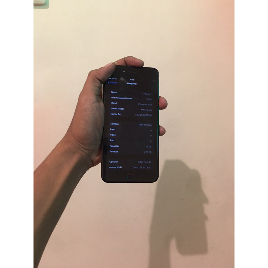 iphone 6s plus 16 gb bypas wifi only