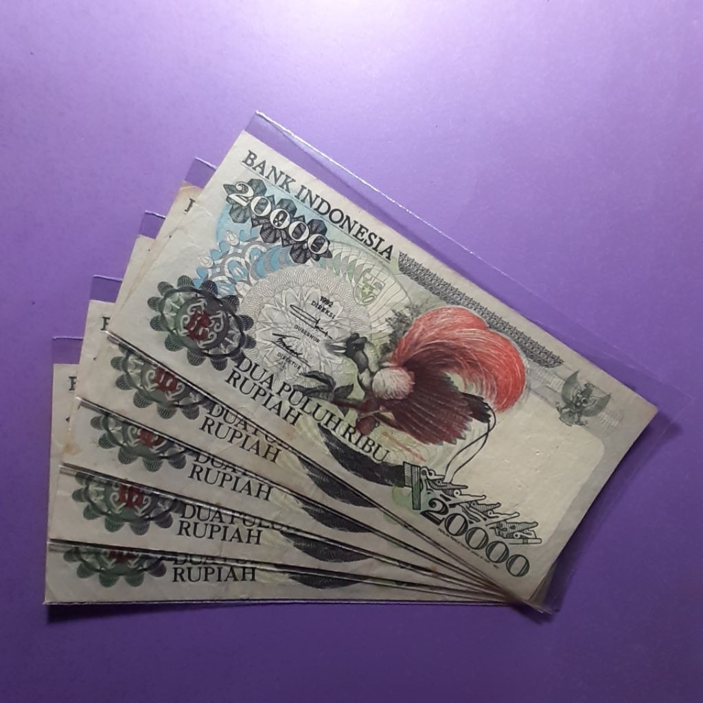 uang kuno 20000 rupiah cendrawasih