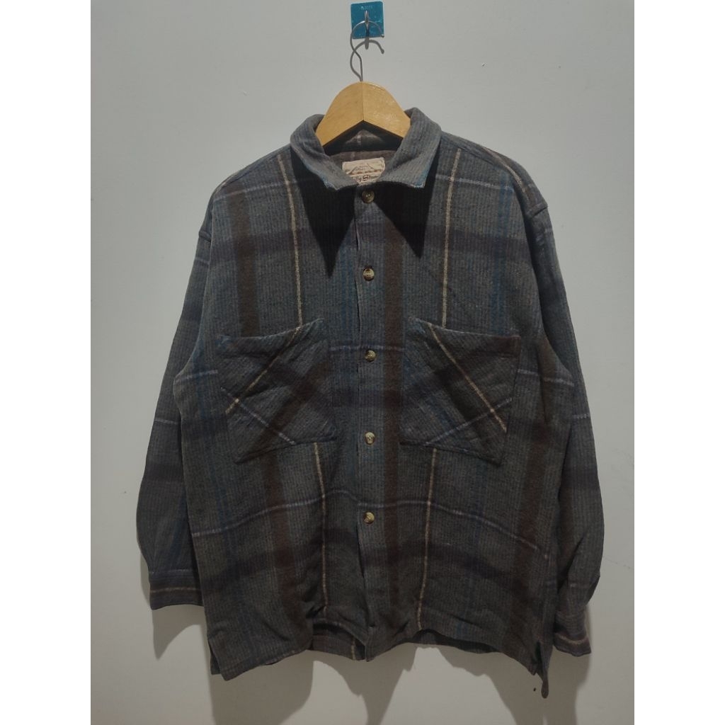 Flanel Veterano Wol Tebal Vintage  Billy Stone Original size XL Ld 120 P 70
