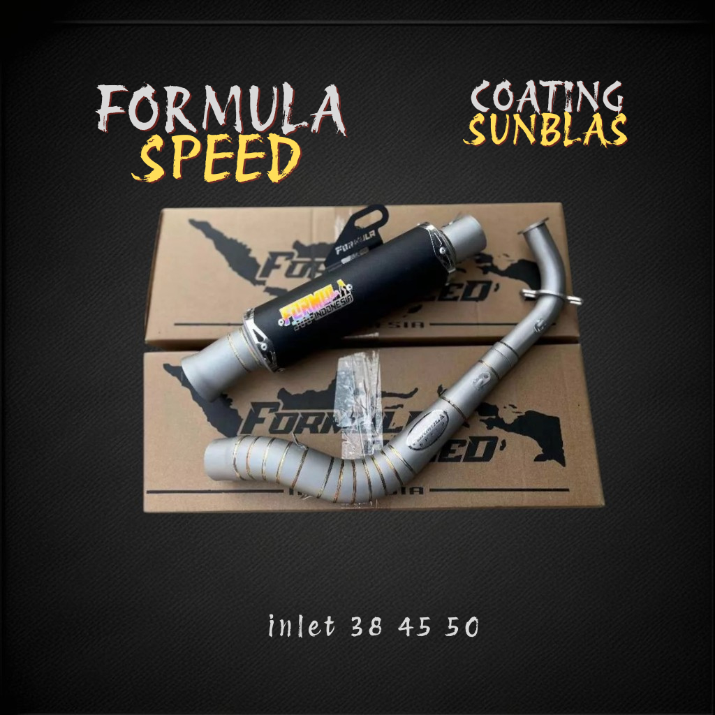 Knalpot Racing Original Formula Speed Indonesia Non Samlong Type Coating Sunblas For Semua Matic ...