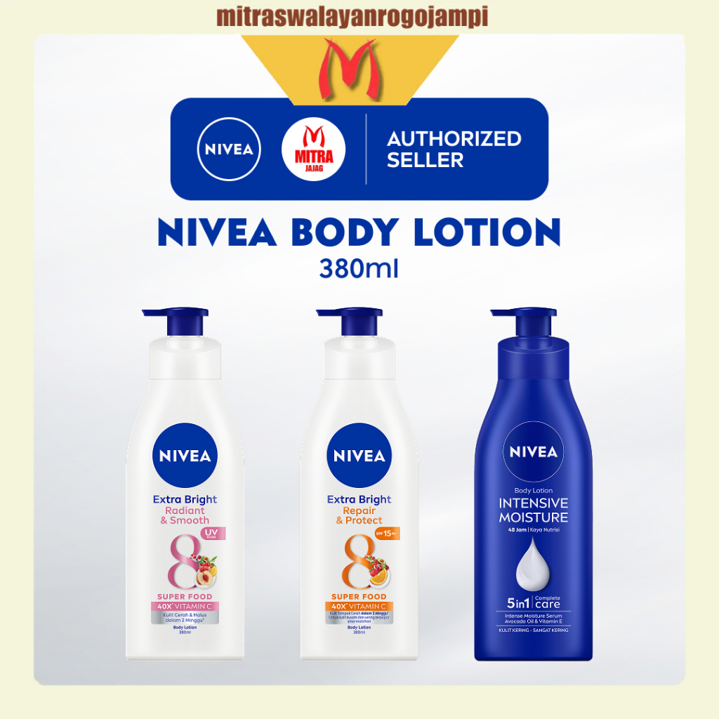 Nivea Body Lotion Pump 380 ml