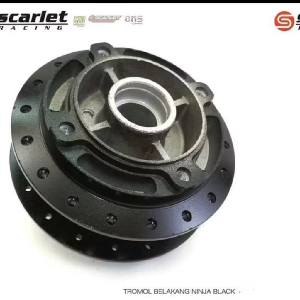 TROMOL DEPAN BELAKANG SCARLET NINJA R HITAM