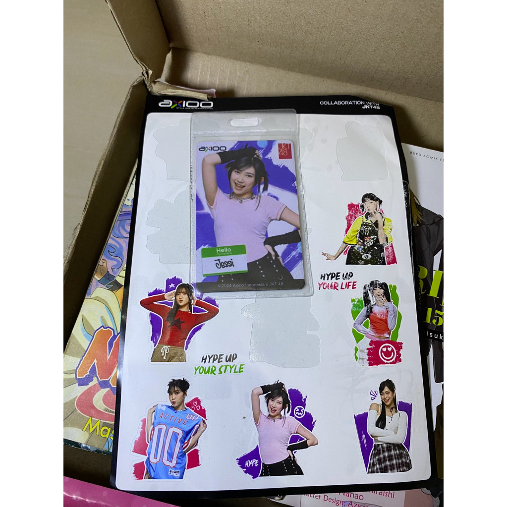 Jessi jkt48 axioo photocard official with free sticker axioo x jkt48