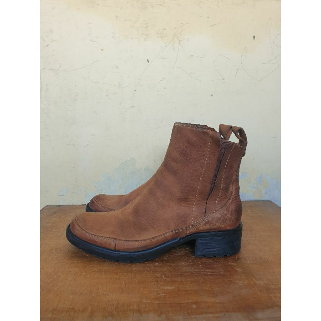 Sepatu Boots Timberland Chelsea Boot Brown Vintage Size 42