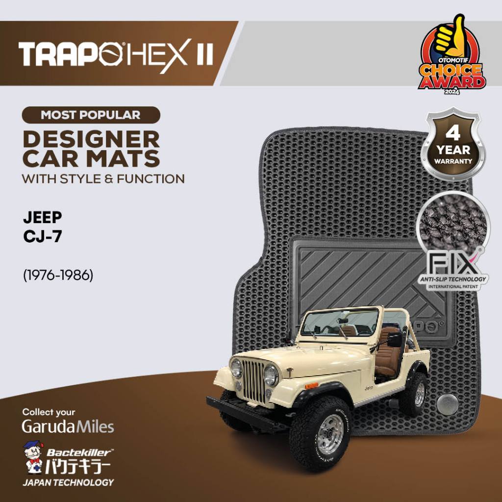 Karpet Mobil Trapo Hex II Jeep CJ-7 (1976-1984)