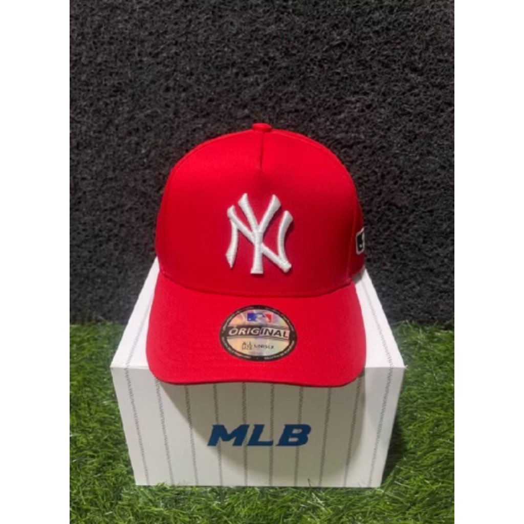 TOPI BASEBALL MLB NY WHITE LOGO ORIGINAL RED CAPS / TOPI BEST SELLER BISA COD / FULL SET