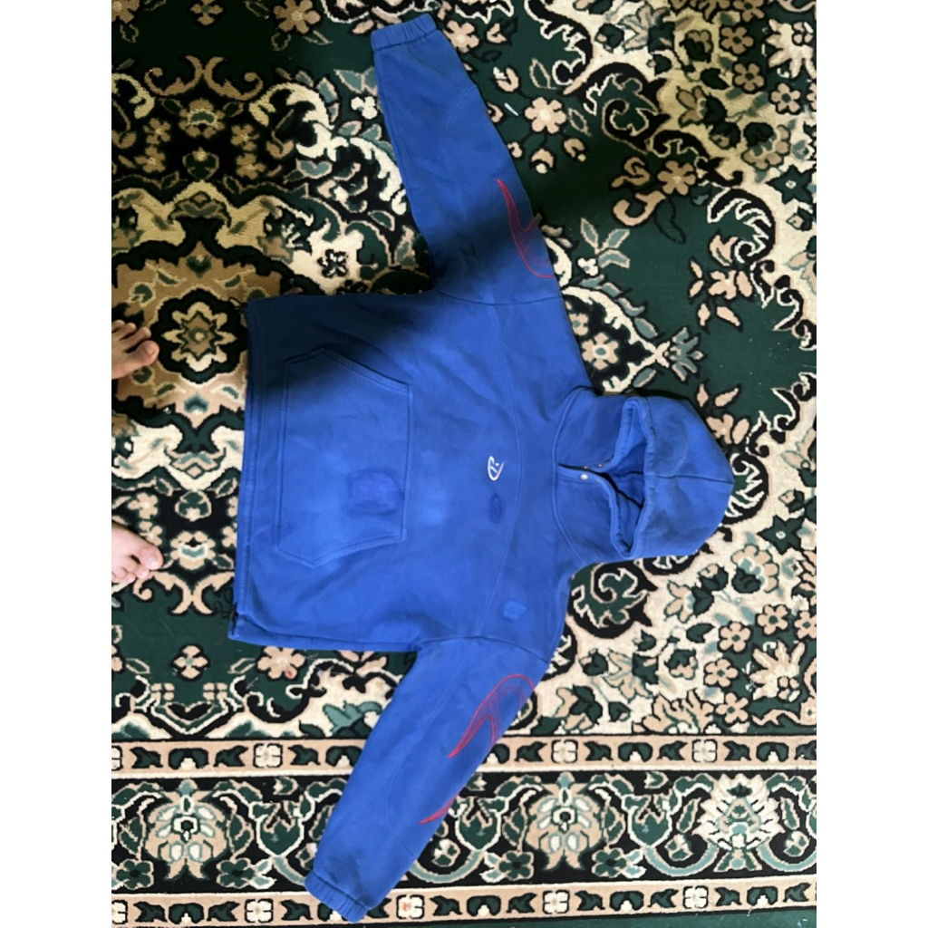 Hoodie Dust La Stella Metalic Blue size XL