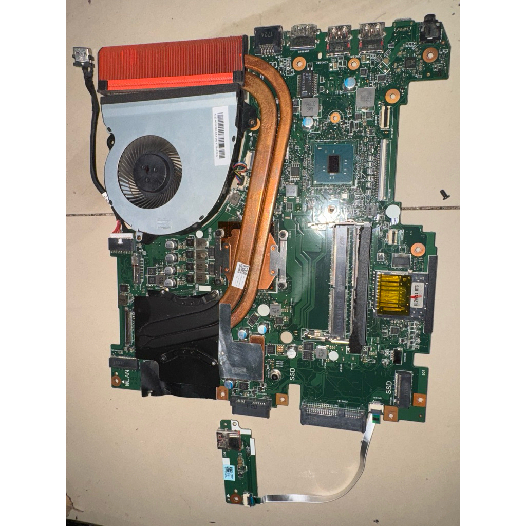 mainbord Asus gaming GL553V core i7 gen7 kondisi mati cocok buat canibalan