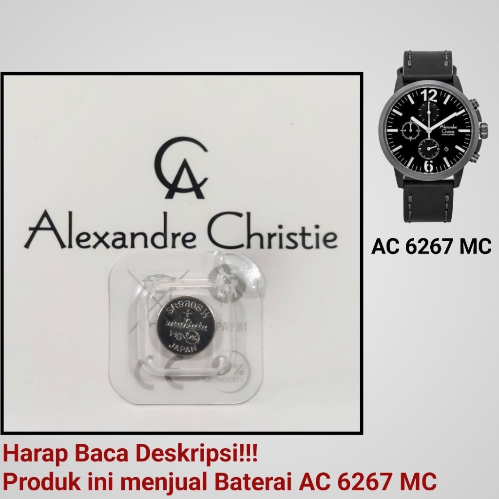 Baterai Jam Tangan Alexandre Christie AC 6267 MC